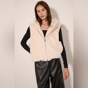 Promesa Bear With Me Faux Fur Hooded Vest